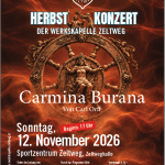 Plakat Herbstkonzert 2026 Carmina Burana